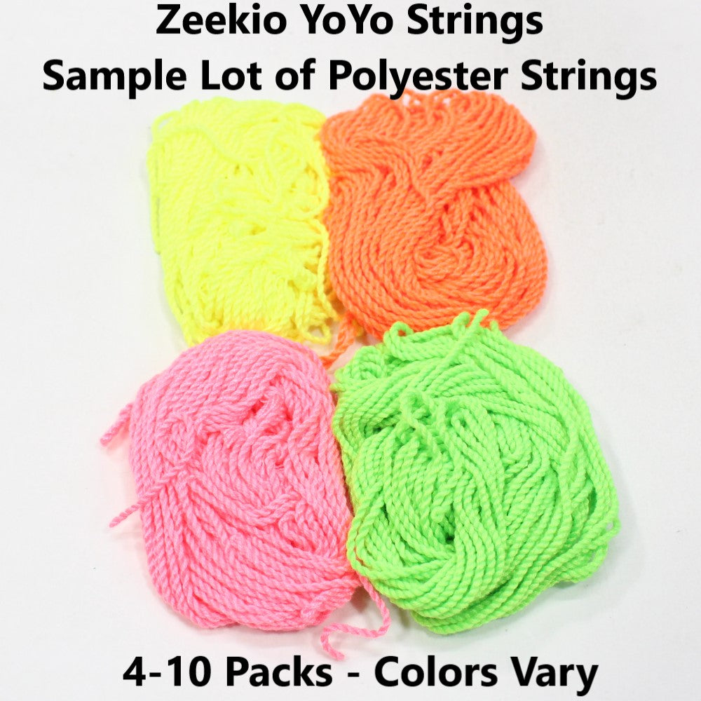 Zeekio Yo-Yo Strings - Sample Lot of Yo-Yo Strings -Polyester - 40 Strings - (Color Combinations Vary)
