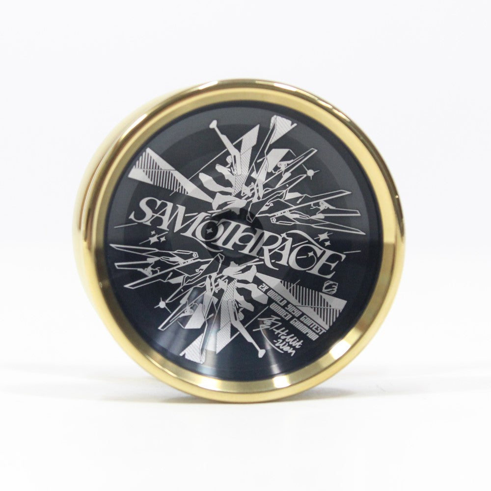 C3yoyodesign Samothrace Yo-Yo - 7075 Aluminum Bi-Metal - Hobbit Xiao Wen Wang Signature YoYo β view 4