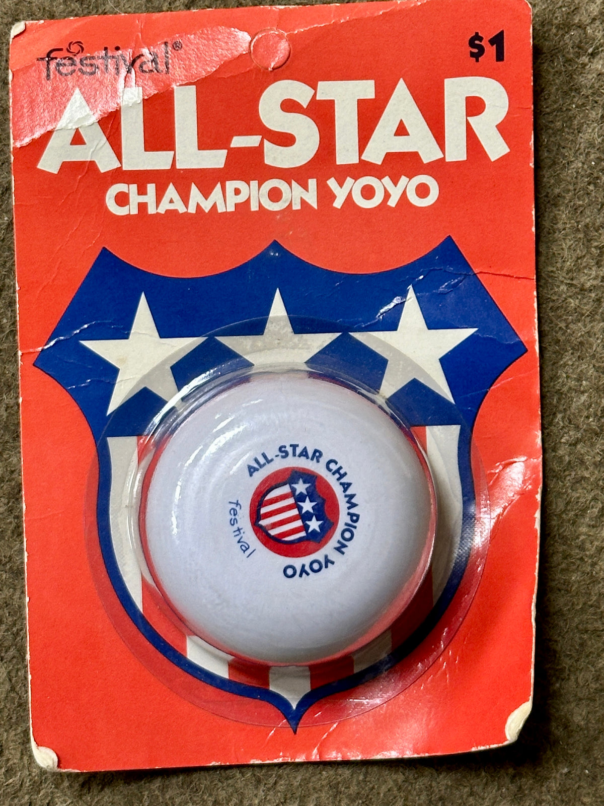 Vintage Festival yo-yo - All Star White NIP