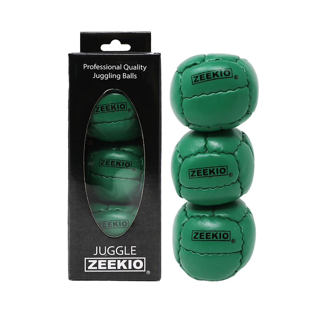 Zeekio Galaxy Juggling Balls - Premium 12 Panel Genuine Leather Balls - 130g - 67mm - Pack of 3 — view 8
