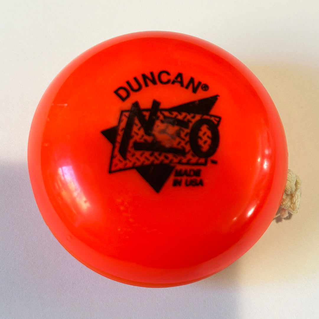 Vintage Duncan Orange Neo Plastic Yo-Yos - Made in USA 90s Good Condition