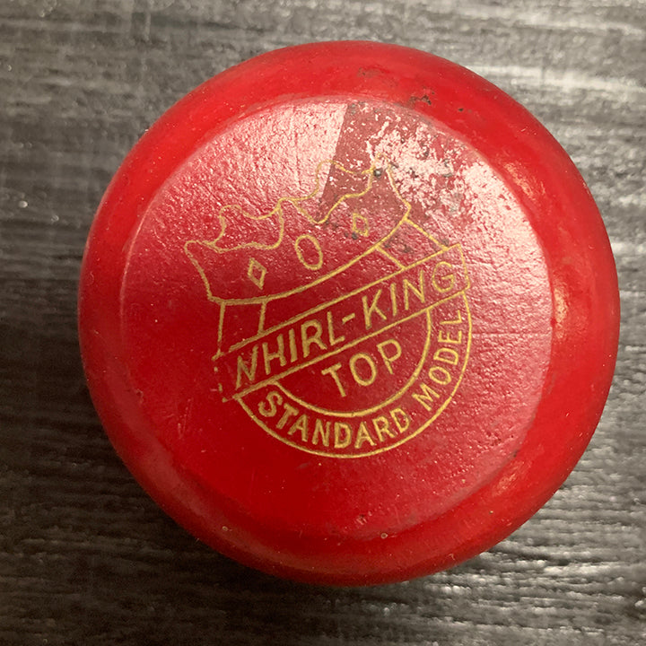 Vintage Wooden Whirle King Yo-Yo Red/Blue Standard Model
