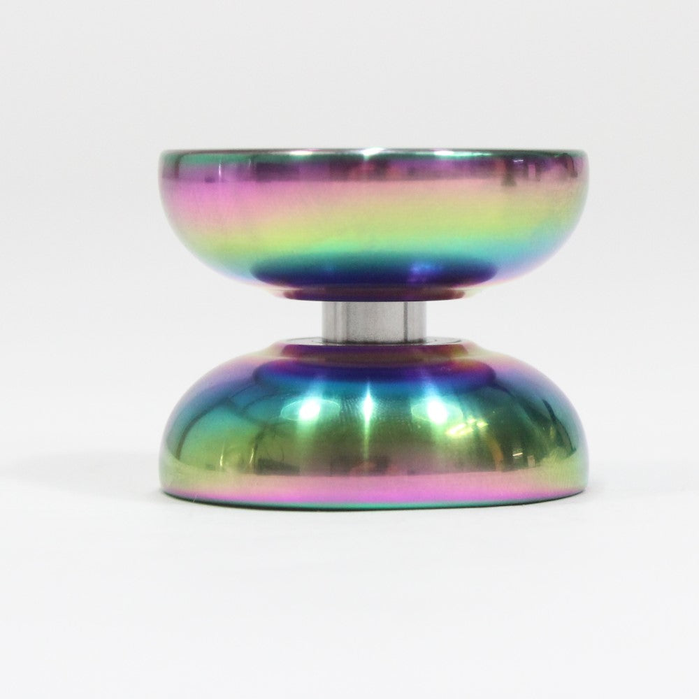OPEN BOX/B-GRADE - Zeekio Alpha Steel Yo-Yo - Organic Shaped Stainless Steel - Undersized YoYo with D Sized Bearing — view 6