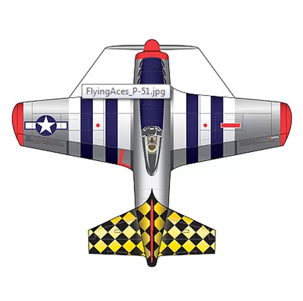 37" Flying Aces Poly Airplane Kite β view 6