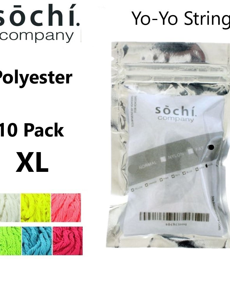 Sochi Company Yo-Yo String - XL Size Polyester 10 Pack of YoYo String - 1.3 Meters -