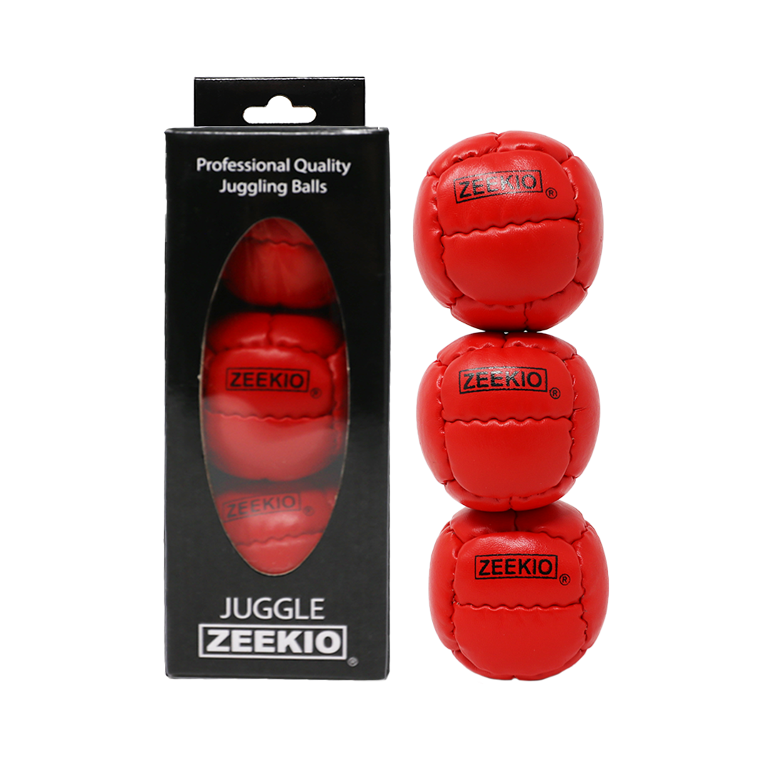 Zeekio Galaxy Juggling Balls - Premium 12 Panel Genuine Leather Balls - 130g - 67mm - Pack of 3 — view 10