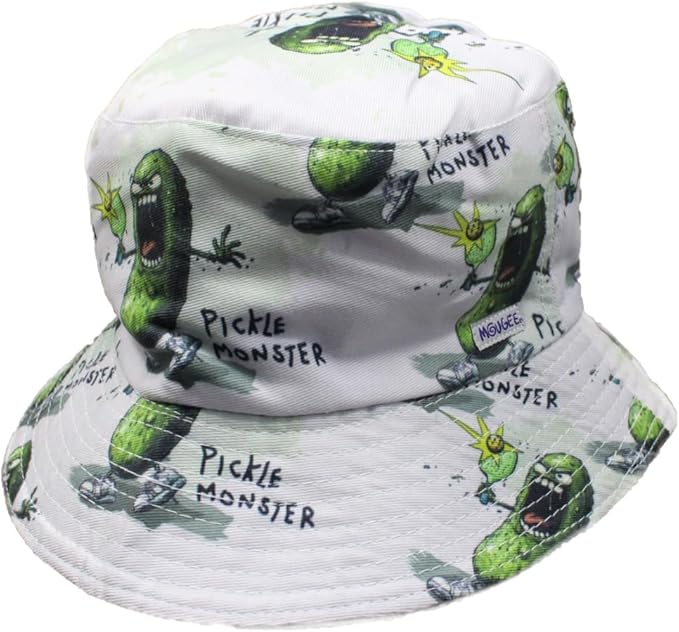 Pickle Monster Bucket Hat - Fun Hat Features the Dreaded Pickle Monster — view 5