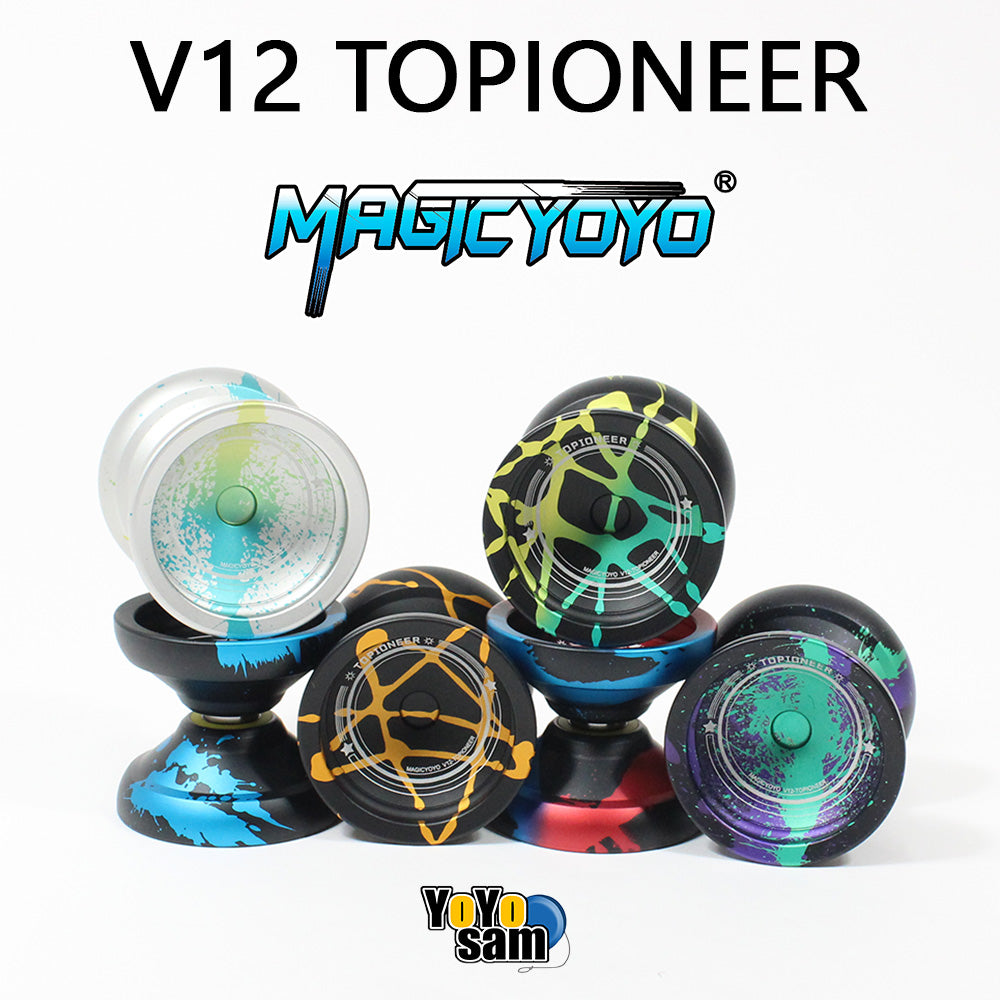 MAGICYOYO V12 TOPIONEER Yo-Yo - Responsive / Unresponsive Fingerspin YoYo