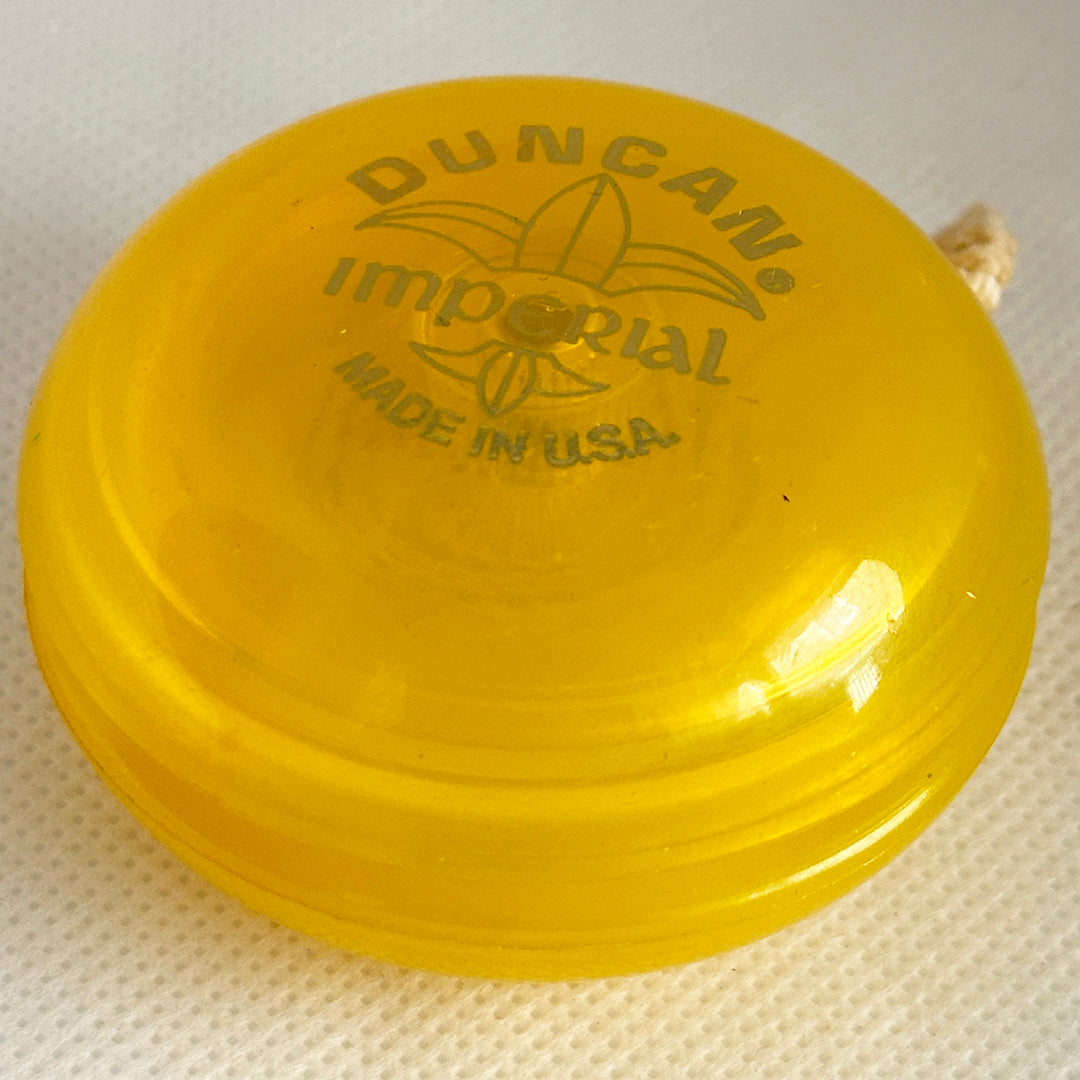 Vintage Duncan Fluer-de-lis Imperial Yo-Yo -Yellow- Good Condition-Made in USA