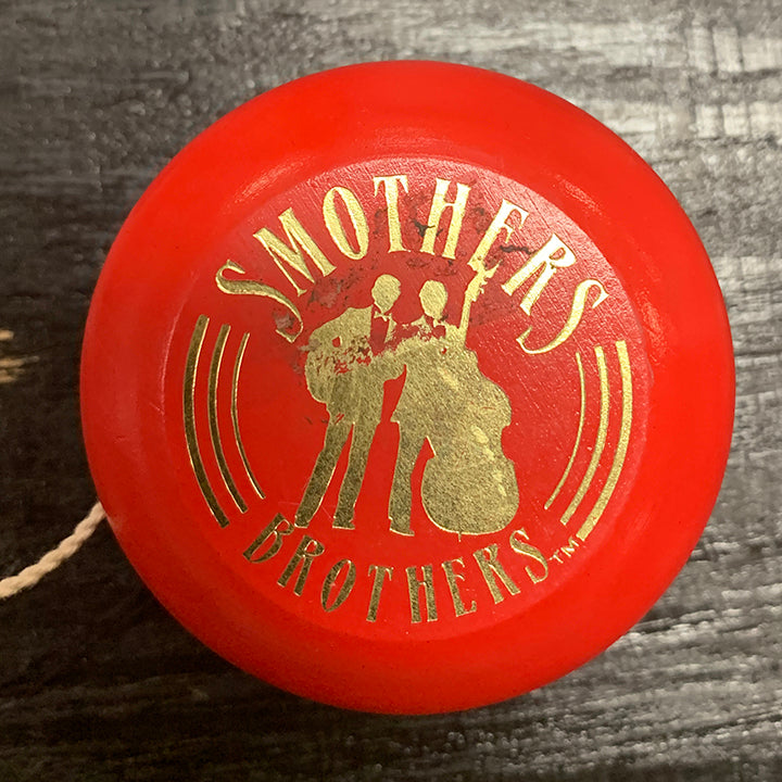 Vintage Smothers Brothers Y-Kodak Wooden Yo-Yo red good condition