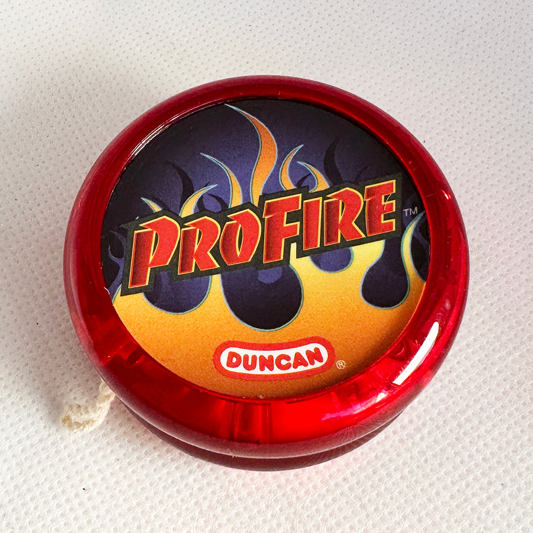 Vintage Duncan ProFire Yo-Yo - Collectible - Translucent Red NEW USA — view 3