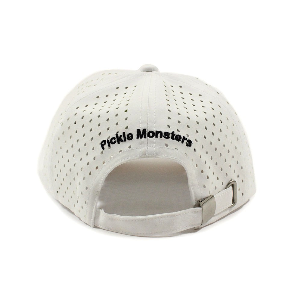 Pickle Monsters Hat - 5 Panel Laser Perforated Cap - Adjustable with Embroidered Pickle Monster Design — view 2