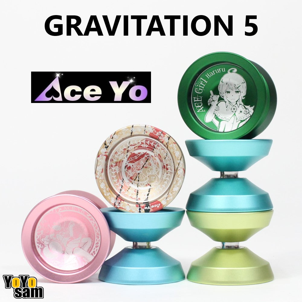 Ace Yo Gravitation 5 Yo-Yo - Mono-Metal Aluminum YoYo