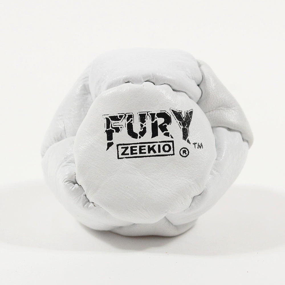 Zeekio The Fury 8 Panel Footbag - Hand Stitched Genuine Leather - Sand Filled Foot Bag — view 2
