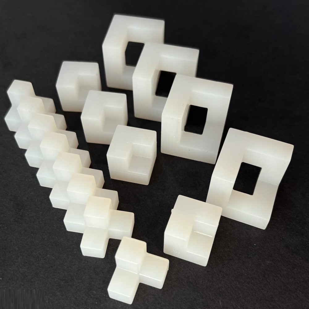 AroundSquare Deco Blocks Untitled 1 -Different Shapes Puzzle Desk Toy - 16 Piece Skill Toy — view 4
