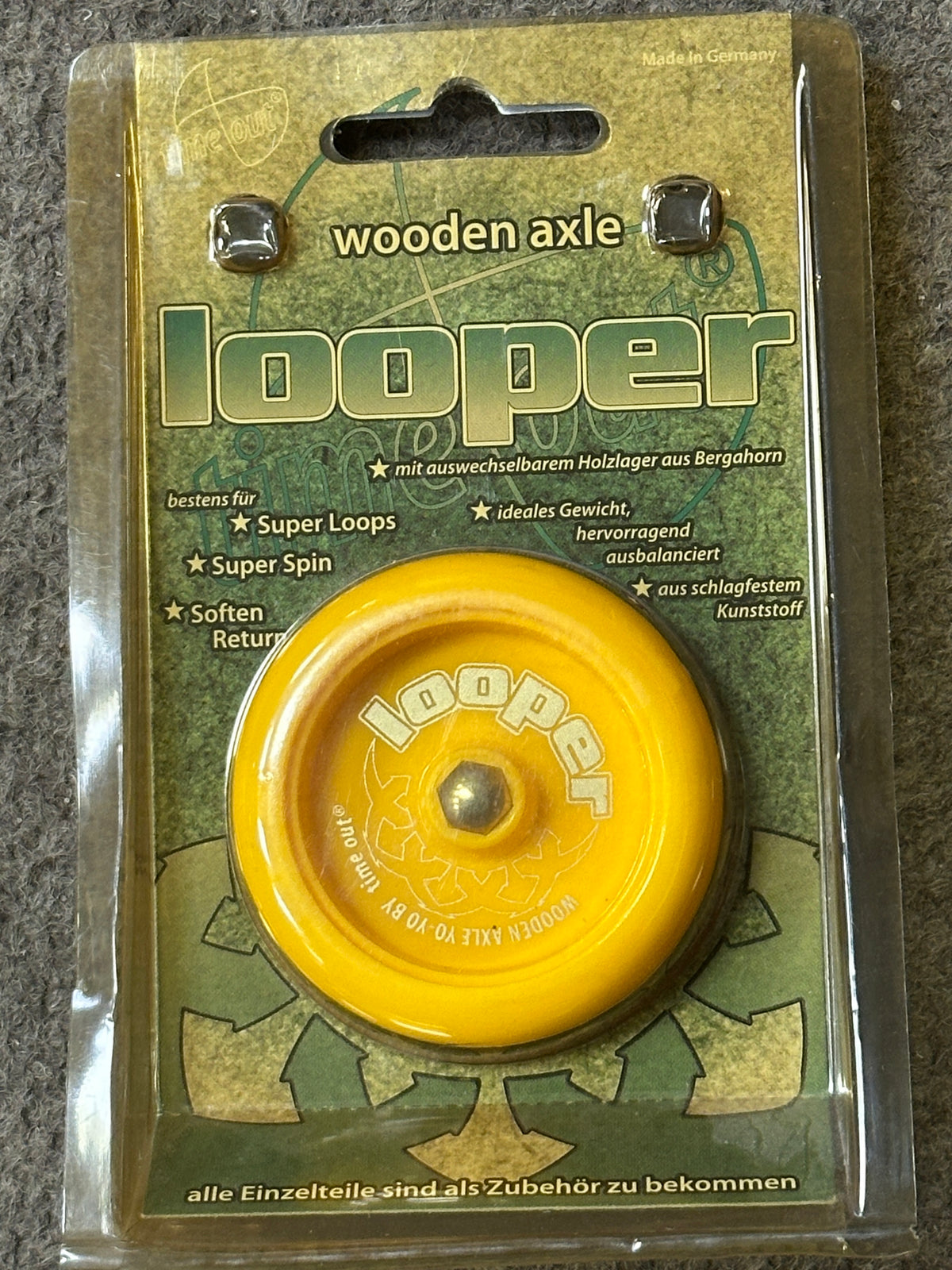 Vintage yo-yo -Looper Yellow NIP — view 2