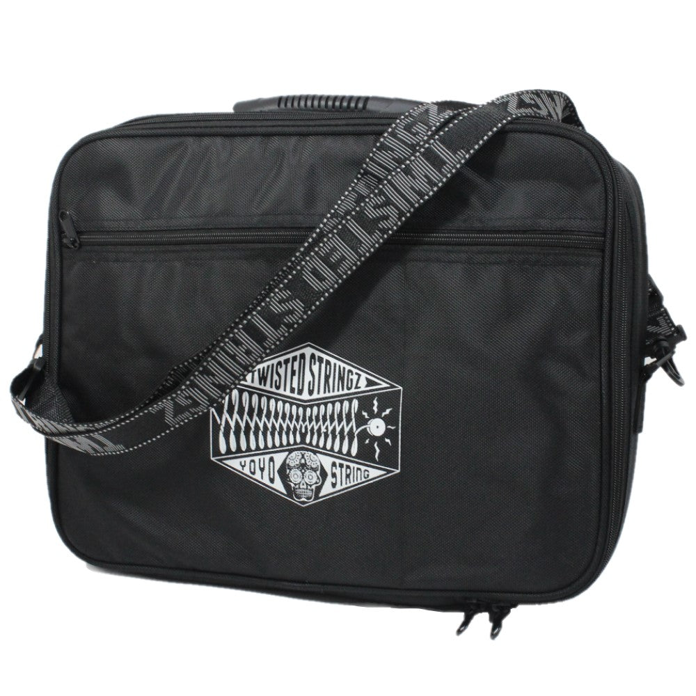 Twisted Stringz Deluxe Yo-Yo BIG Bag - YoYo Carry Case - Holds 24 Yo-Yos- Triple Stitch Shoulder Strap - Double Graphics —