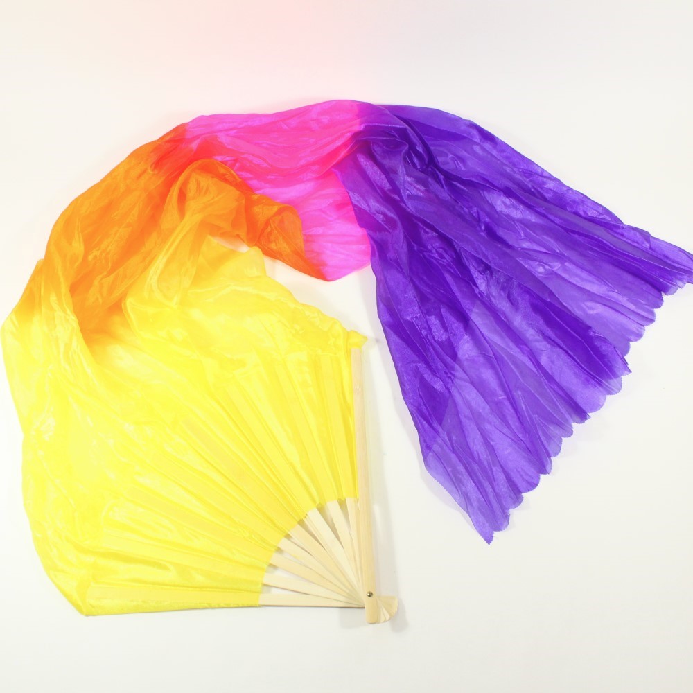 Mougee Silk Fan - For Dance, Festivals, or Just for Fun (Sold Individually) — view 16