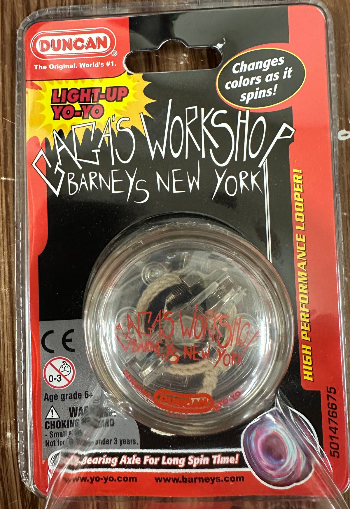 Vintage Barney's New York Duncan Light Up Yo-Yo
