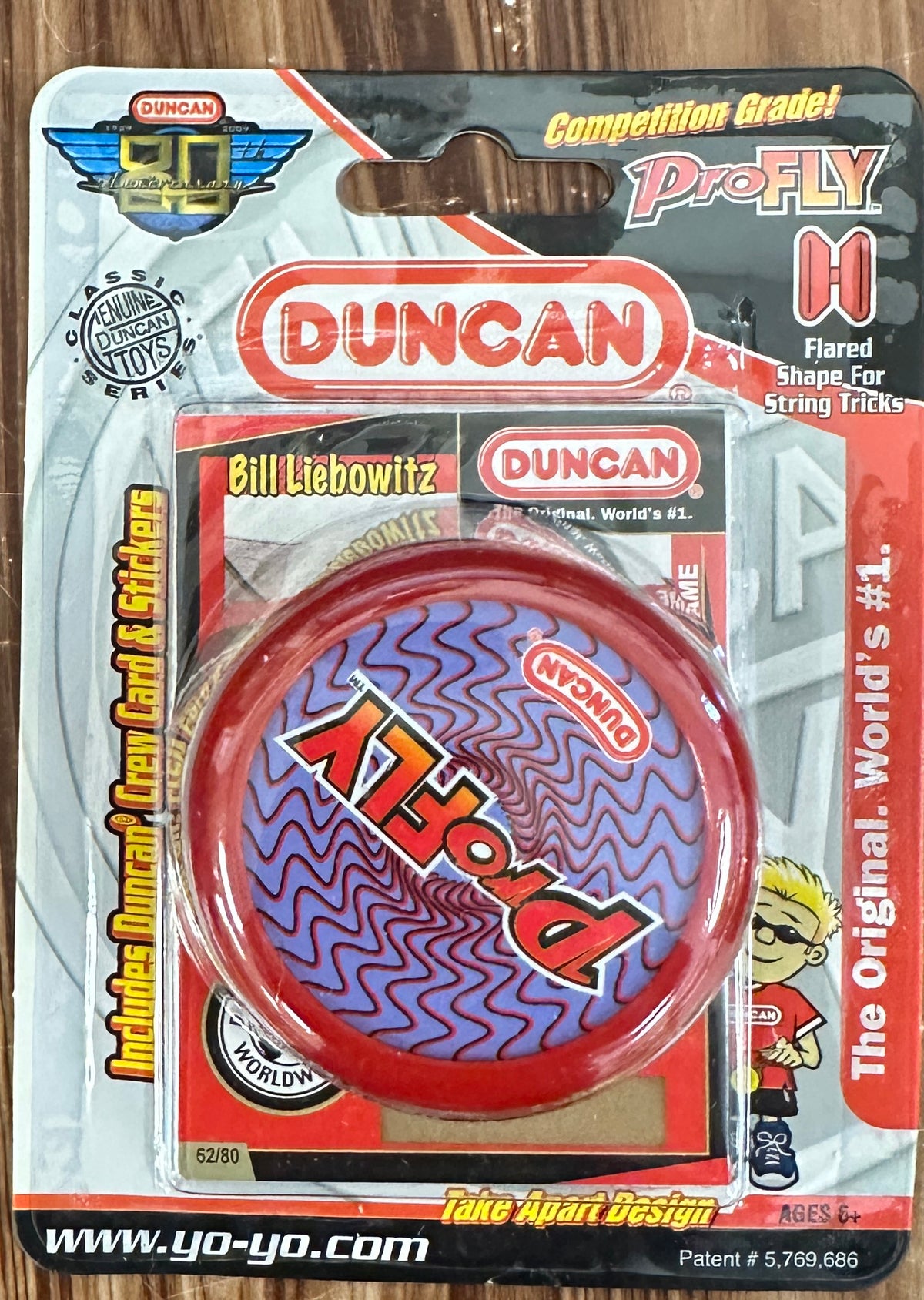 Collectable Duncan Profly Yo-Yo 80th Anniversary w/ Crew Card — view 3