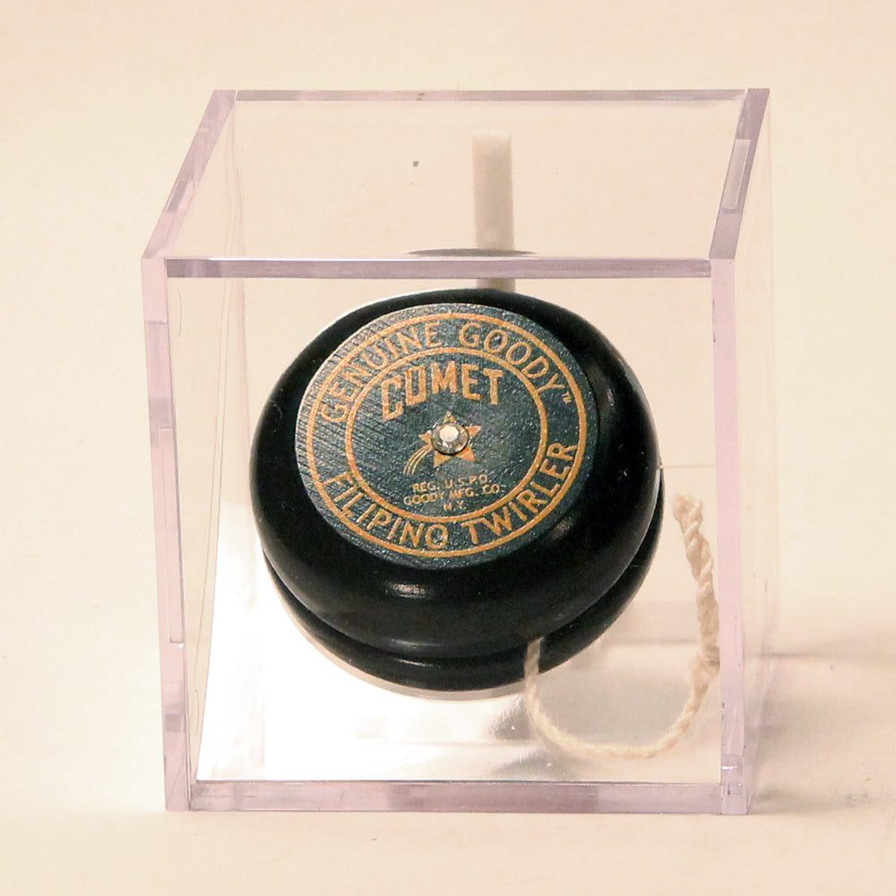Replica Vintage Collectible Wooden Yo-Yos - Enclosed in Acrylic Display Box β view 7