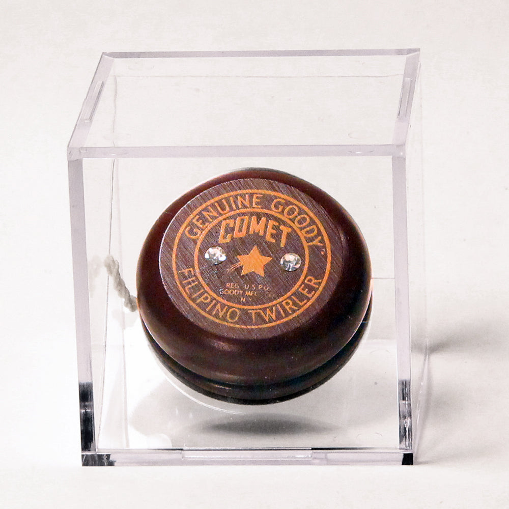 Replica Vintage Collectible Wooden Yo-Yos - Enclosed in Acrylic Display Box β view 10