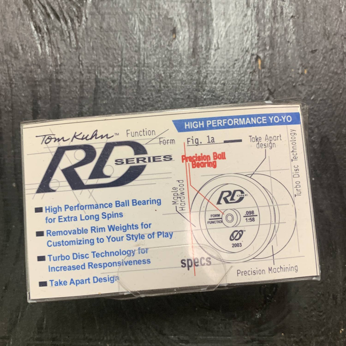 Vintage Tom Kuhn RD Yo-Yo - 2003 New In Package Black — view 5