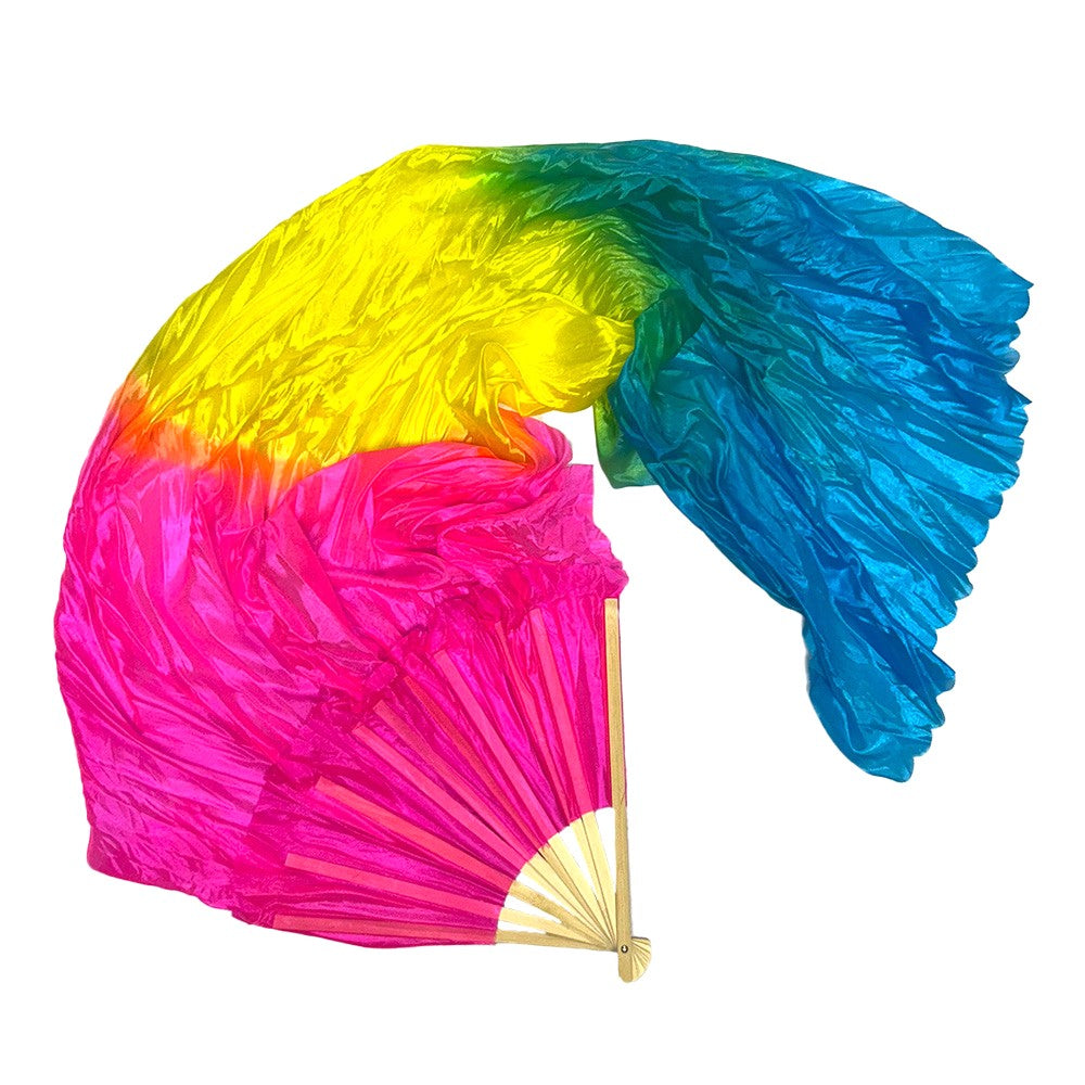 Mougee Silk Fan - For Dance, Festivals, or Just for Fun (Sold Individually) — view 12