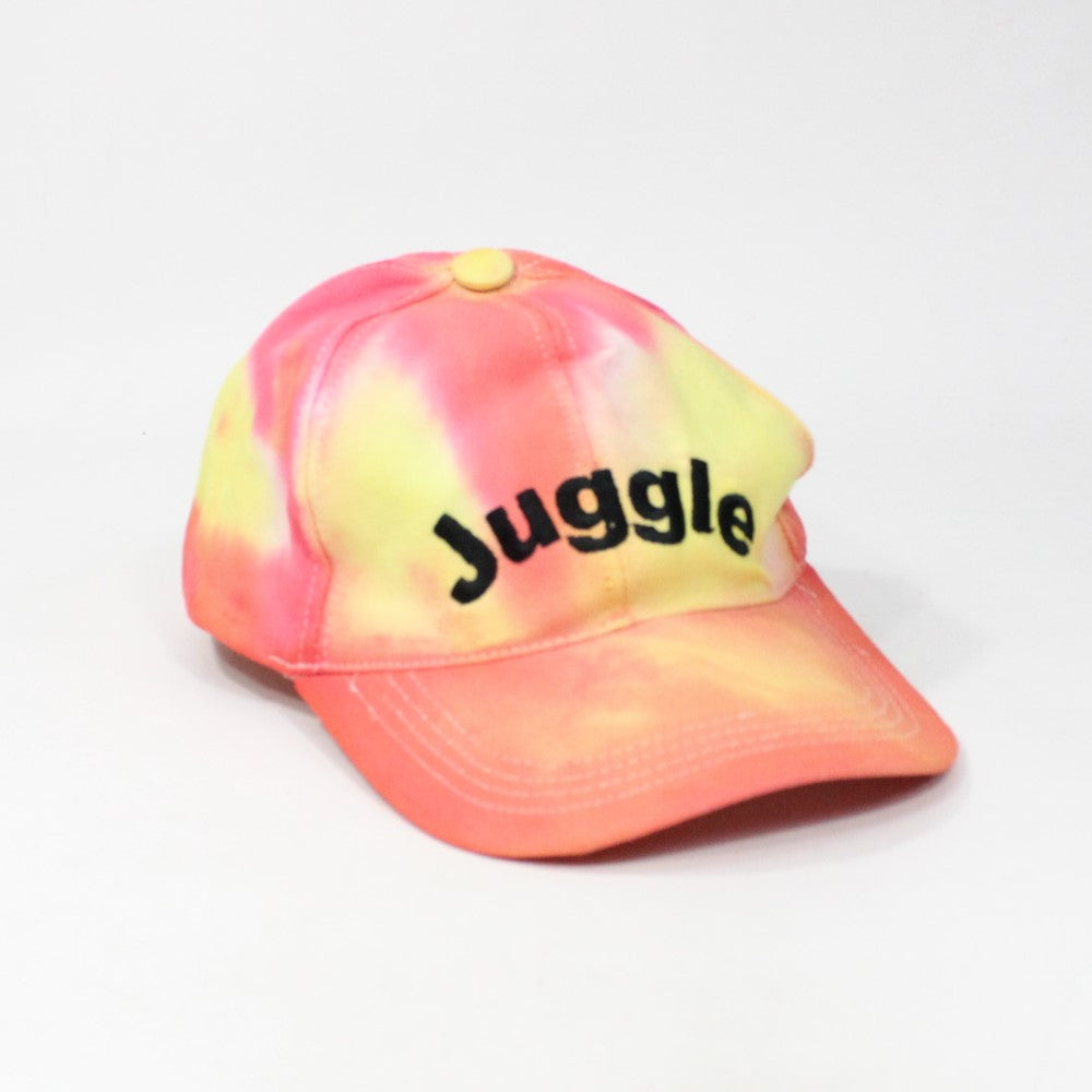 Tie Dye Juggle Baseball Cap - Hand Dyed - Embroidered - Adjustable Juggling Hat — view 6