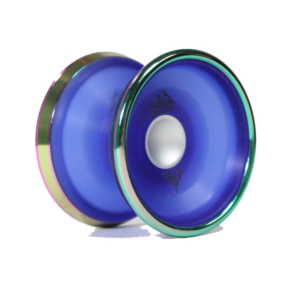 iYoYo iCEBERG CLASSiC Yo-Yo- Precision Machined Polycarbonate Core Combined with Stainless Steel Weight Rings β view 2