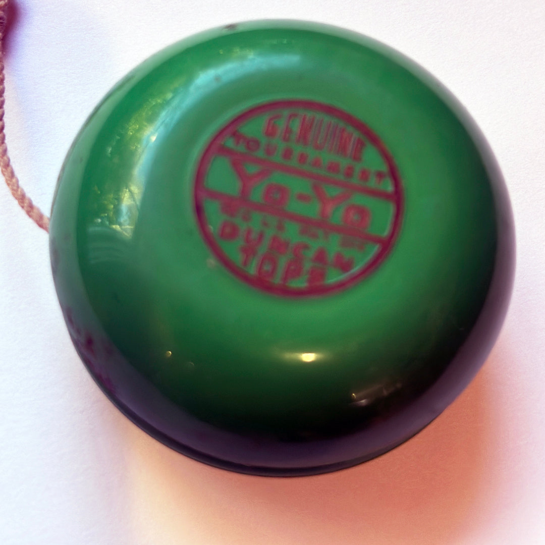 Vintage Duncan Plastic Tournament Yo-Yo Green 70s — view 3