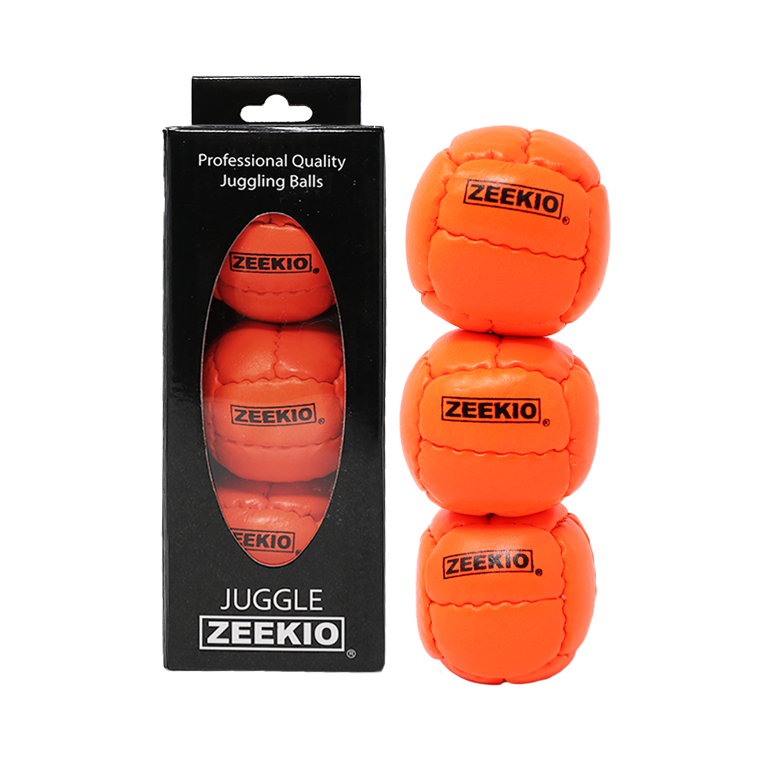 Zeekio Galaxy Juggling Balls - Premium 12 Panel Genuine Leather Balls - 130g - 67mm - Pack of 3 — view 14