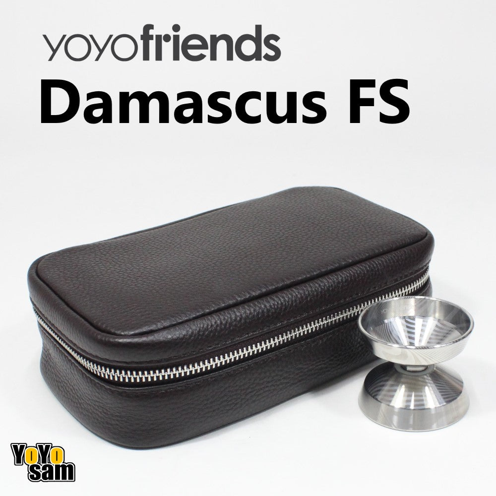 yoyofriends Damascus FS Yo-Yo - "Full Size" Damascus Steel Yo-Yo