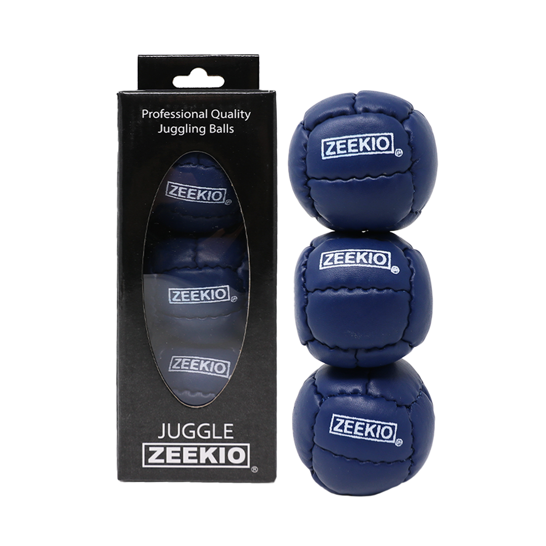 Zeekio Galaxy Juggling Balls - Premium 12 Panel Genuine Leather Balls - 130g - 67mm - Pack of 3 — view 7