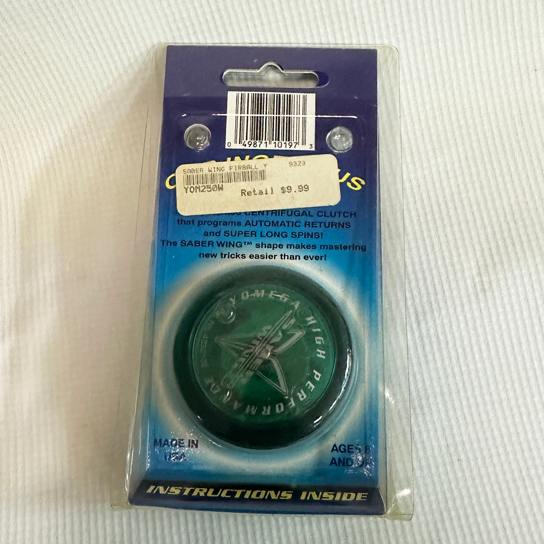 Vintage Yomega Saber Wing Auto Clutch Yo-Yo - New in Package - Green — view 2