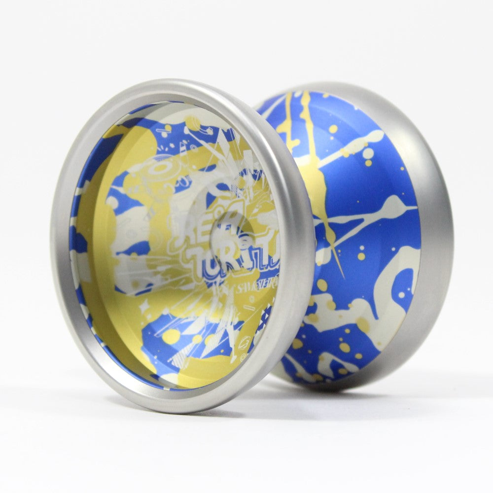 C3yoyodesign Samothrace Yo-Yo - 7075 Aluminum Bi-Metal - Hobbit Xiao Wen Wang Signature YoYo β view 6