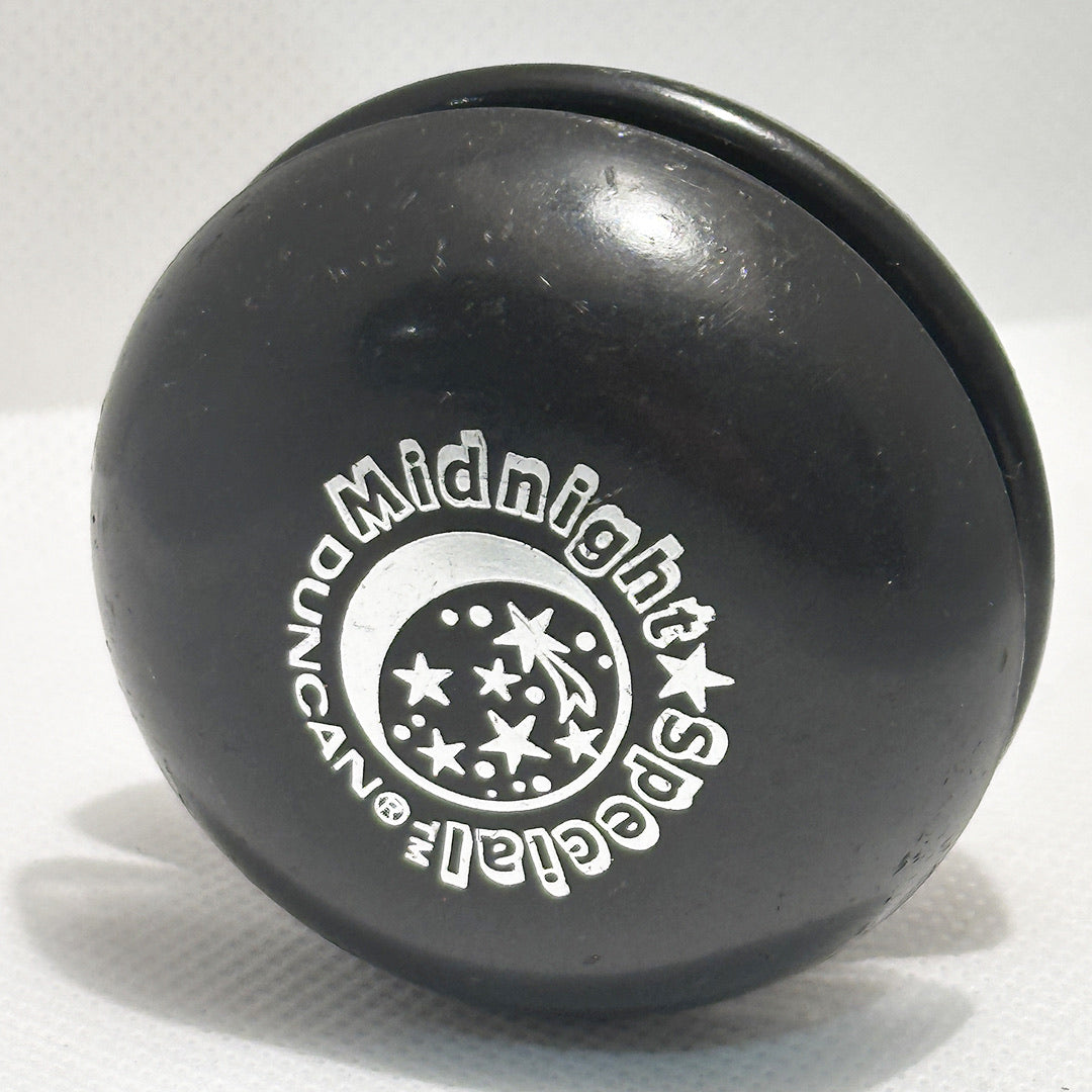 Vintage Duncan Midnight Special Yo-Yo - Black Plastic-Very Good Cond.-90s