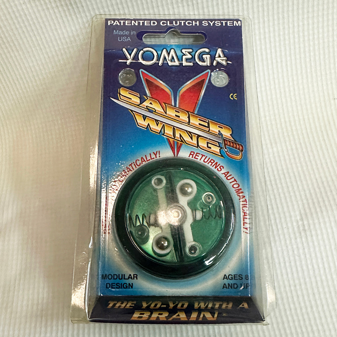 Vintage Yomega Saber Wing Auto Clutch Yo-Yo - New in Package - Green