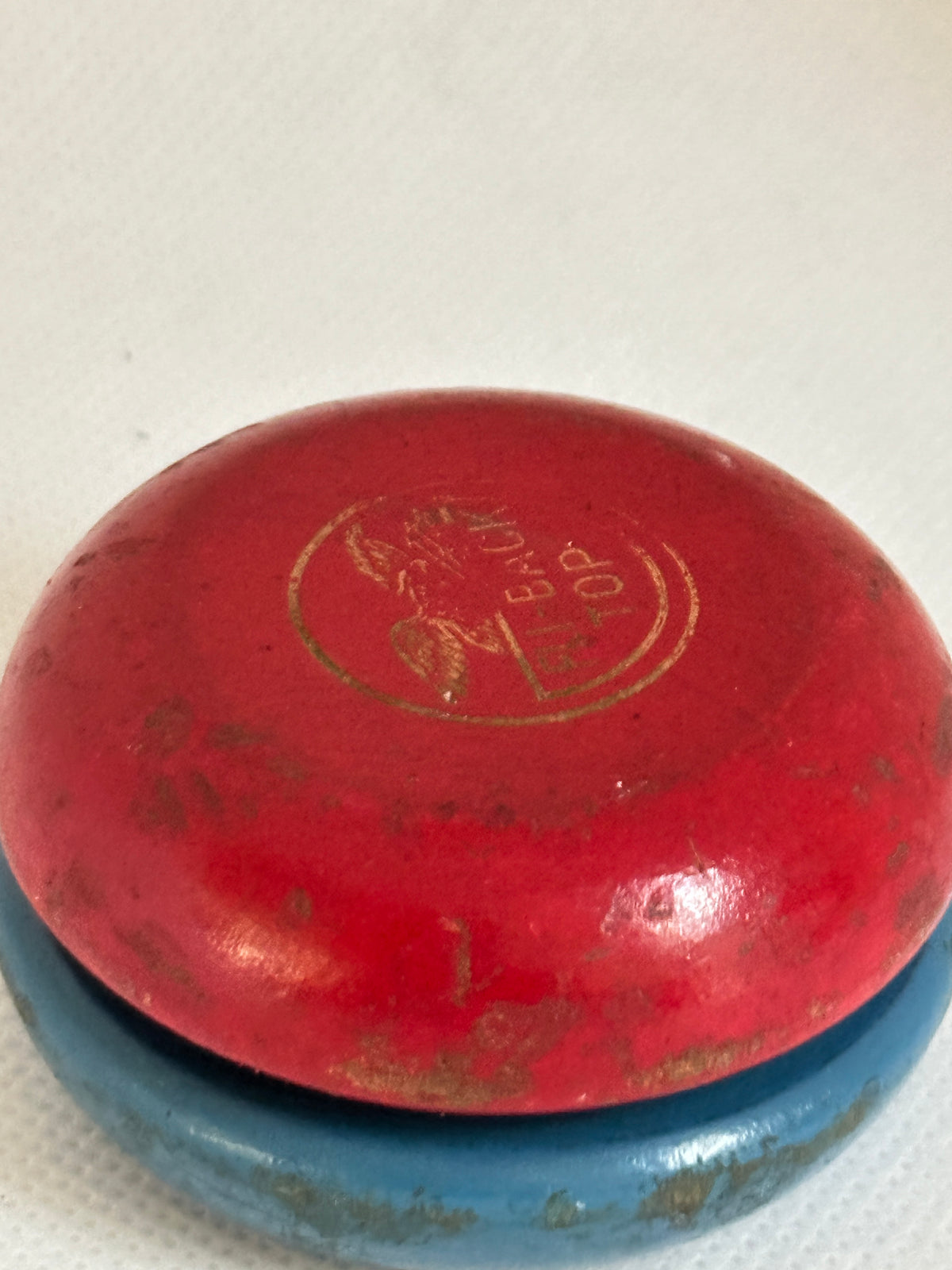 Vintage Fli-Back Wooden Yo-Yo -Circled Eagle- 60s — view 4