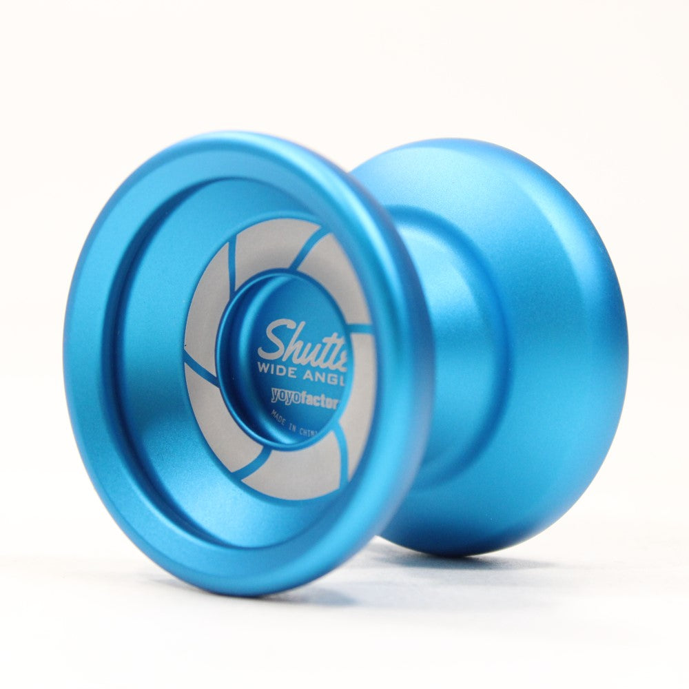 YoYoFactory Wide Angle Shutter Yo-Yo Blasted Aluminum Finish — view 3