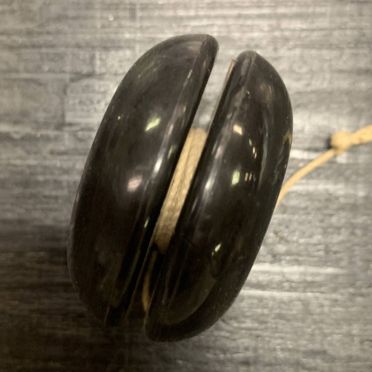 Vintage Genuine Lumar 99 Plastic Yo-Yo- Black Good/Fair Condition — view 2