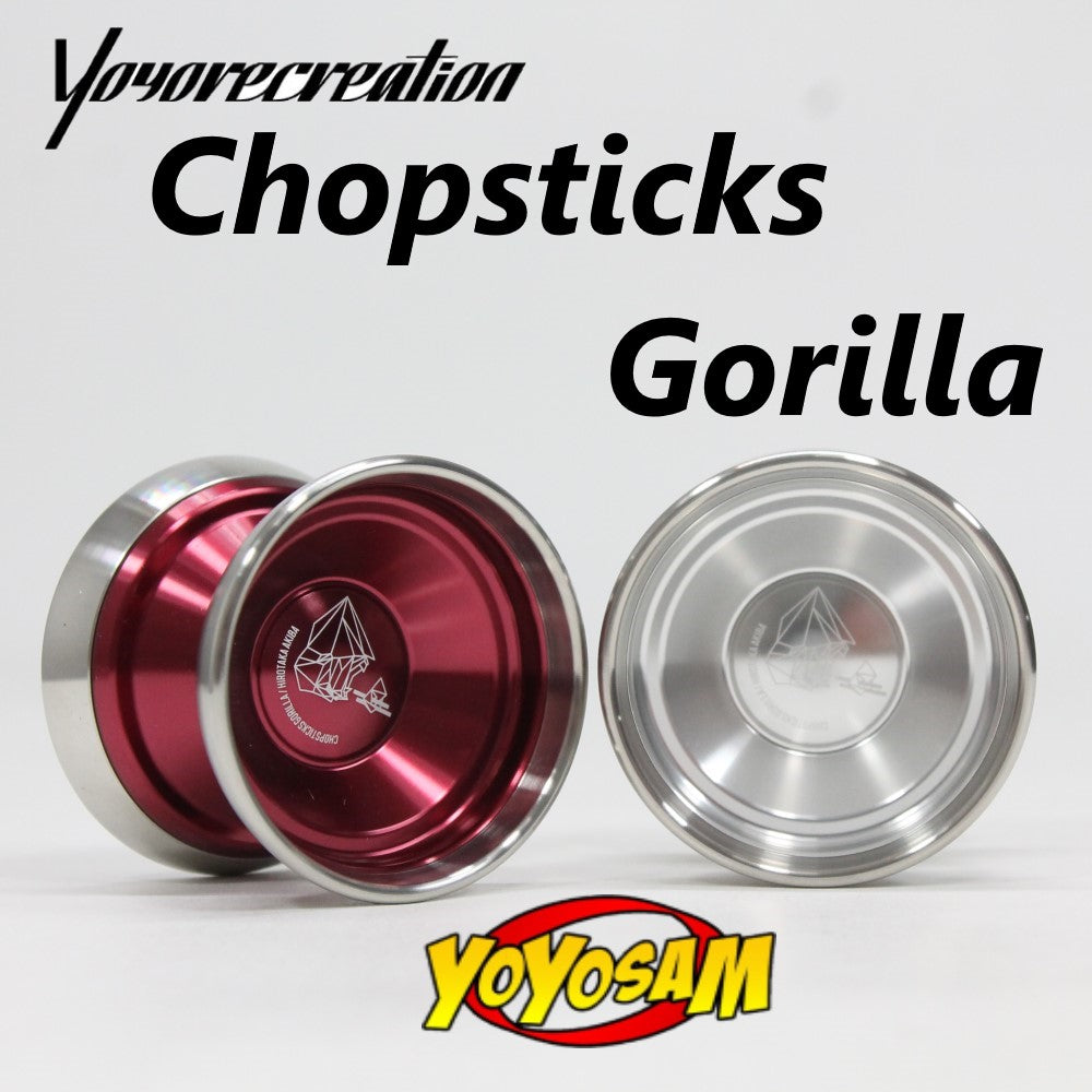 Yoyorecreation Chopsticks Gorilla Yo-Yo - Bi-Metal - Hirotaka Akiba Signature YoYo — view 5
