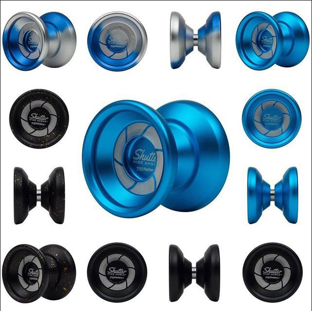 YoYoFactory Wide Angle Shutter Yo-Yo Blasted Aluminum Finish — view 2