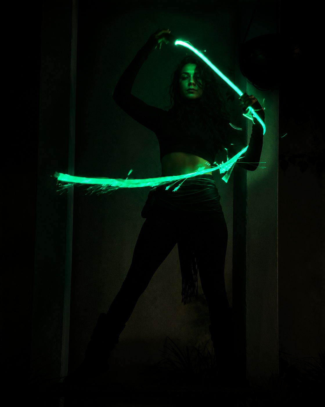 Zeekio Pixel Whip - 6' Fiber Optic Flow Toy - Colors Changing Light Party — view 5