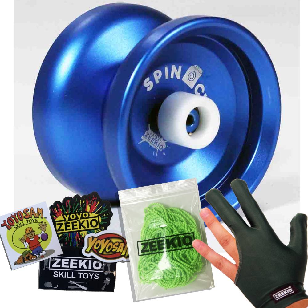 Zeekio Spin Cycle Yo-Yo - Beginner Responsive Beginner Aluminum YoYo - Extra Bearing, Tool, Strings, Glove, Stickers — view 4
