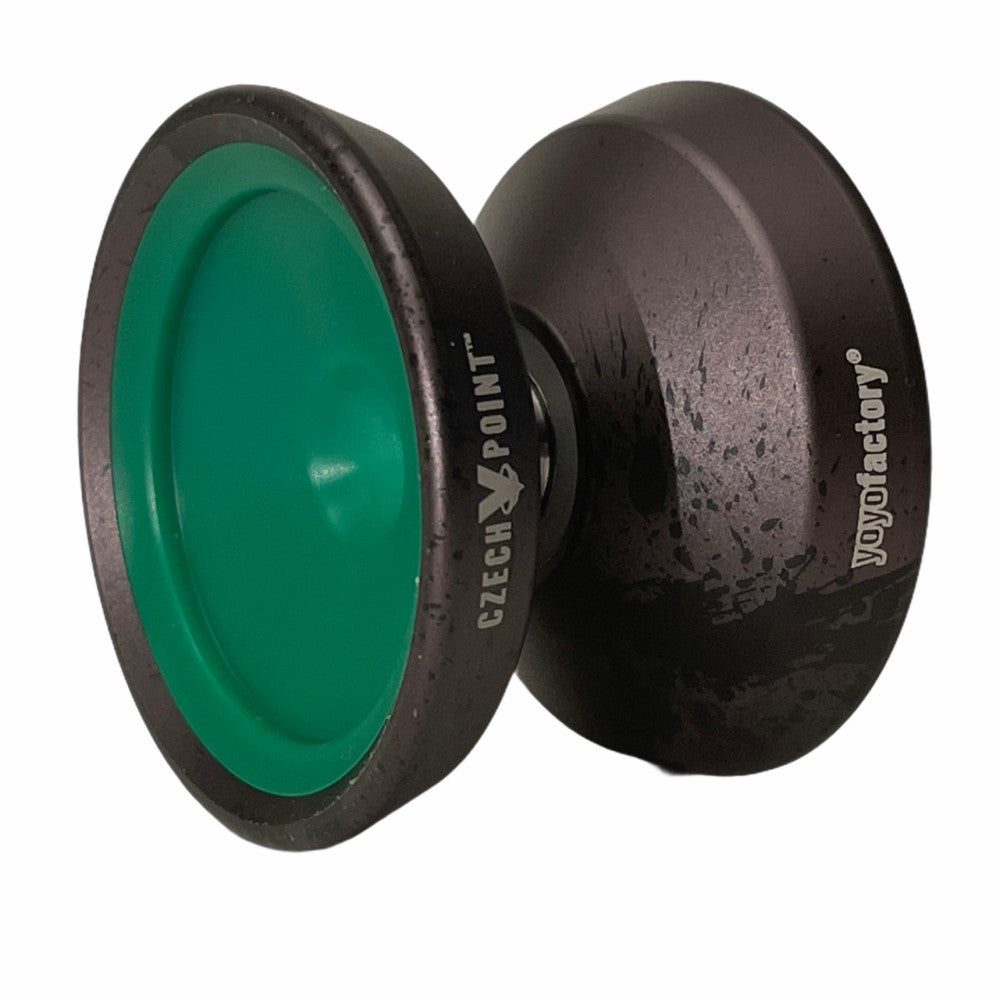YoYoFactory Czech Point Pivot Yo-Yo- POM Fingerspin Cap- Metal YoYo — view 7