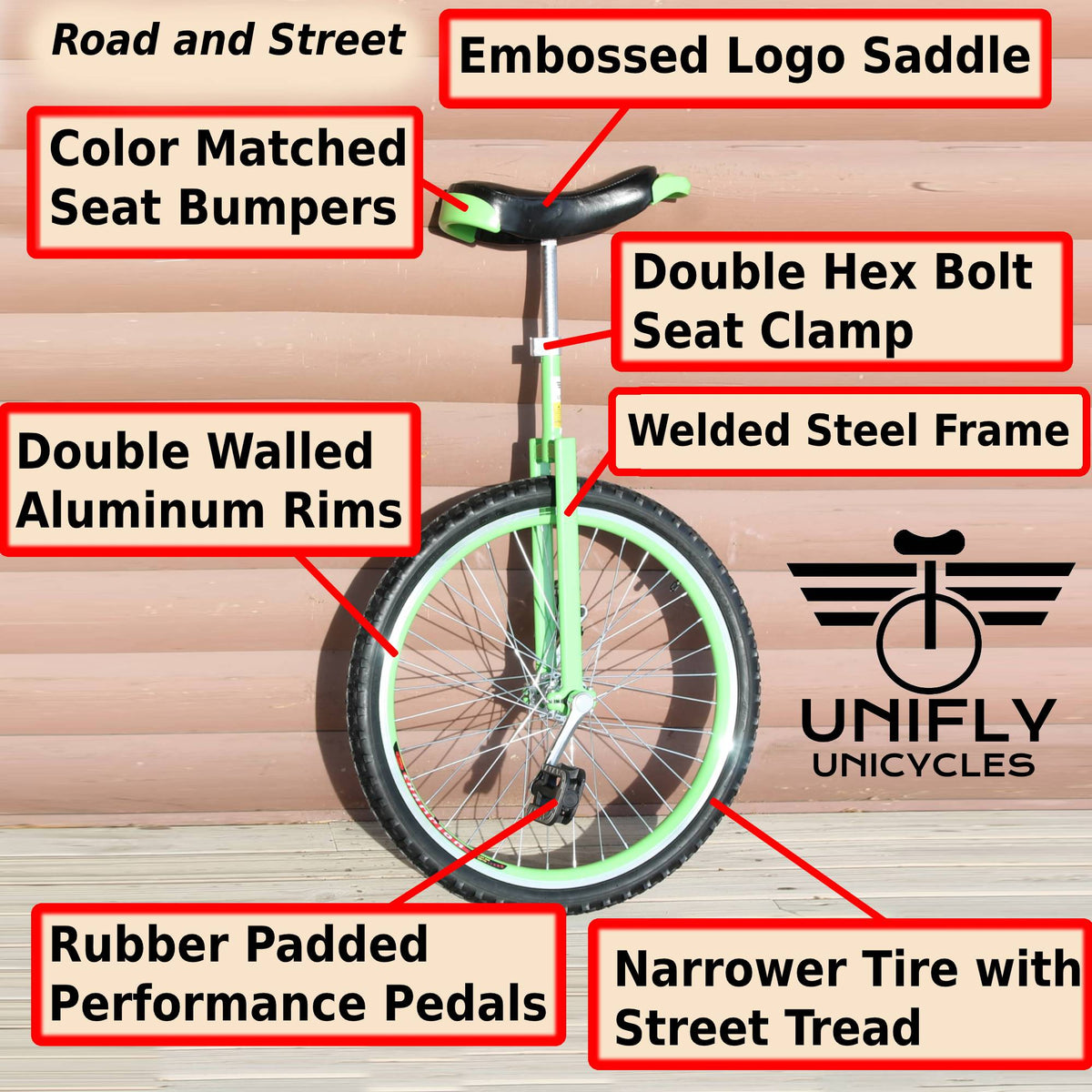 Unifly 24" Road and Street Unicycle — view 2