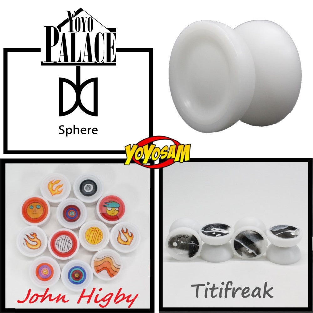 YoYo Palace Sphere Yo-Yo - POM YoYo - Pure White or Hand Painted Editions - YoYoSam