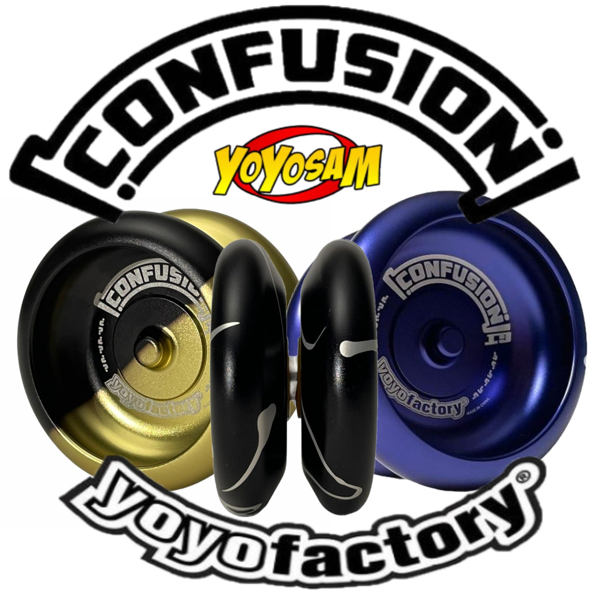 YoYoFactory Confusion Yo-Yo - 6061 Aluminum- Plays Responsive or Unresponsive by Switching the Pads! — view 2