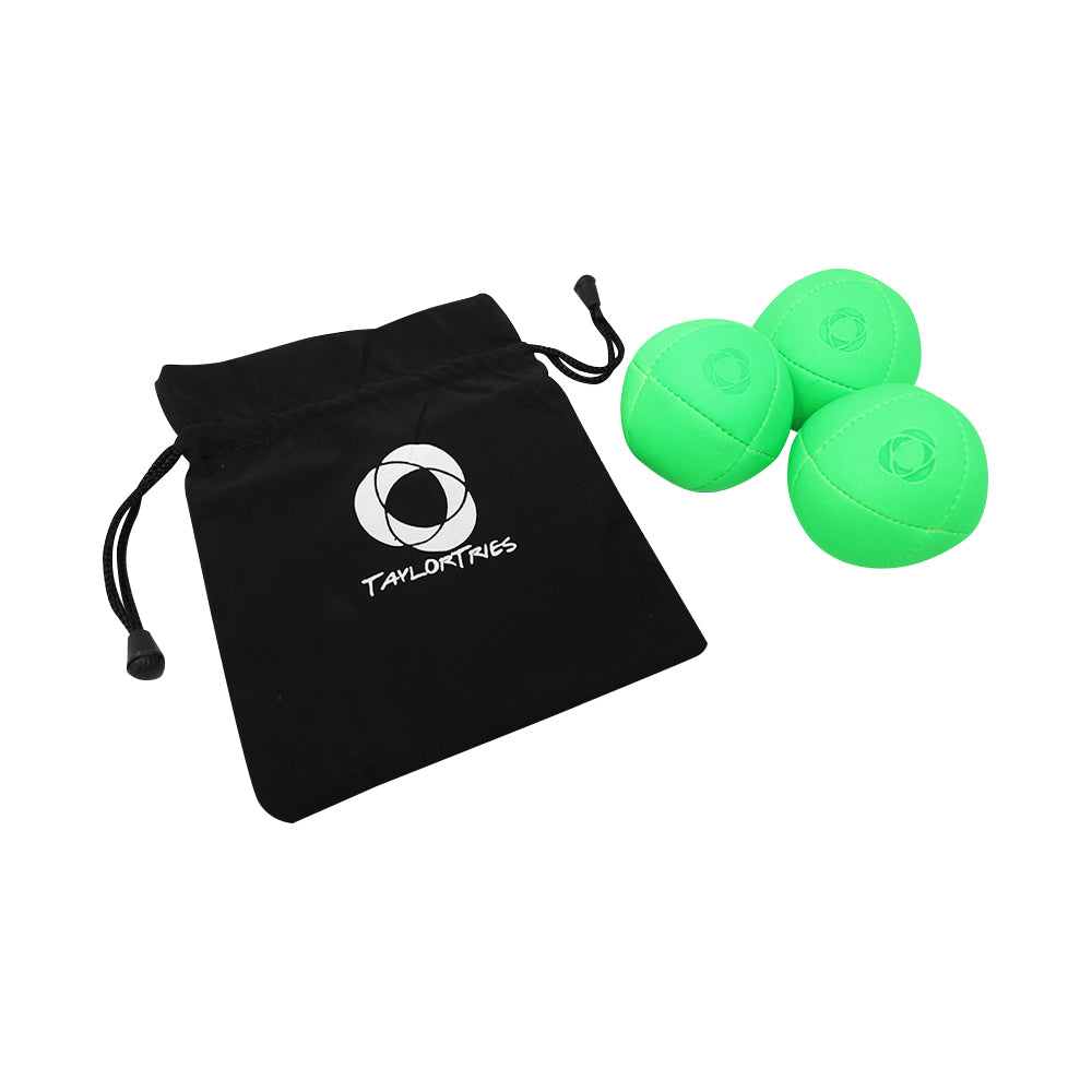 Taylor Tries Signature Pro Series Juggling Balls- Professional 8 Panel Ball with Drawstring Carry Bag - 110 grams, 67mm -